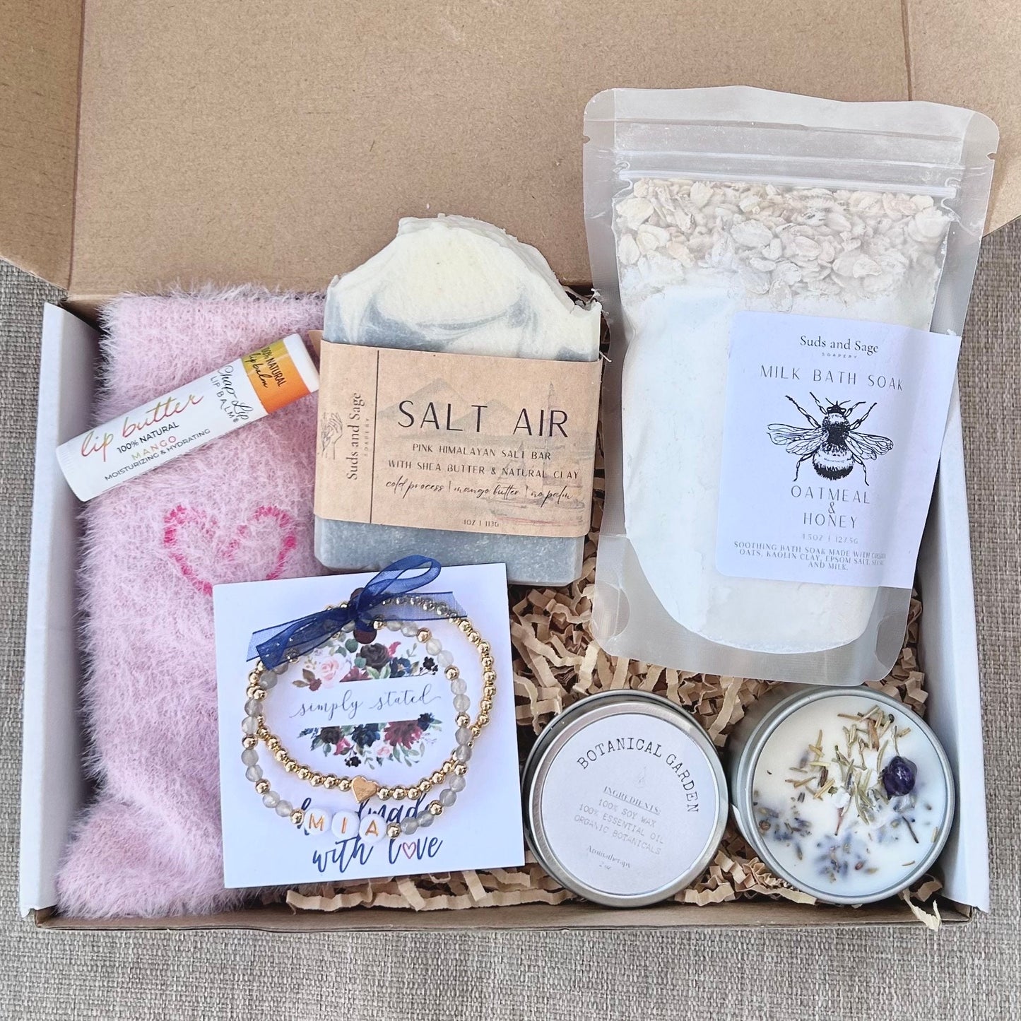 Custom Care Package Gift Box - Simply Stated