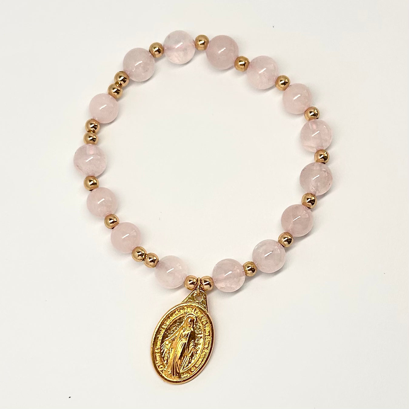 Catholic Gemstone Rosary Bracelet for Women