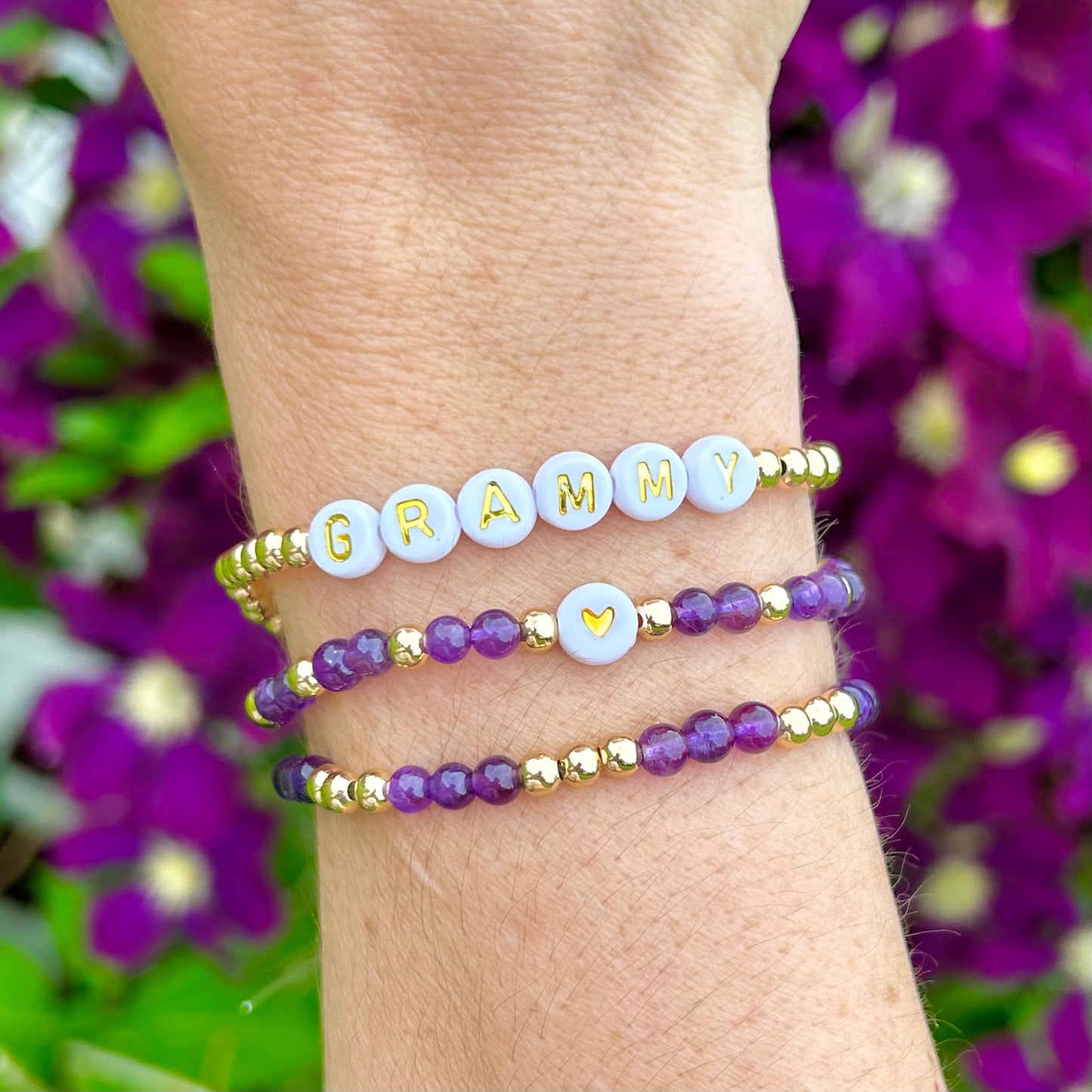 Custom Name Bracelet Stack