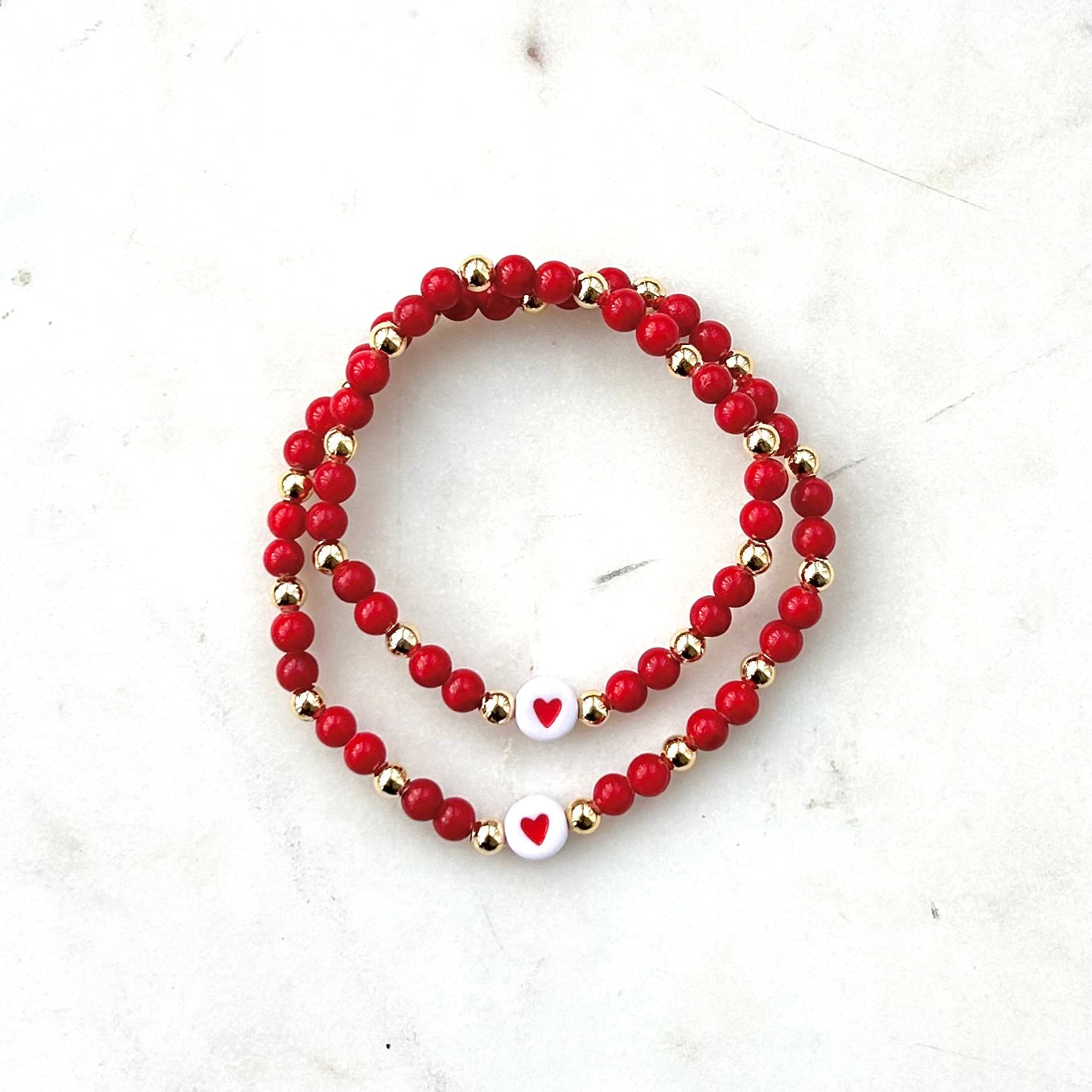 Valentines Day Mother Daughter Matching Bracelet Set - Simply Stated