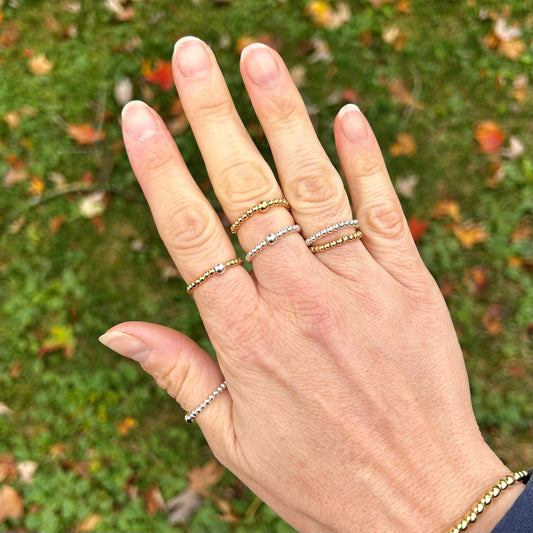 Waterproof Dainty Stacking Rings