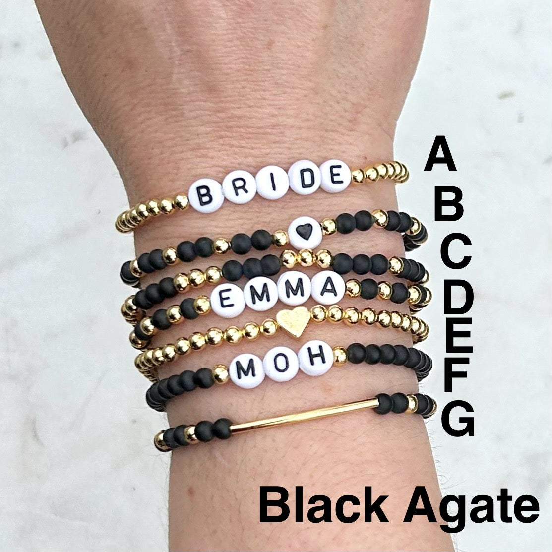 Gold Filled Waterproof Custom Name Bracelets