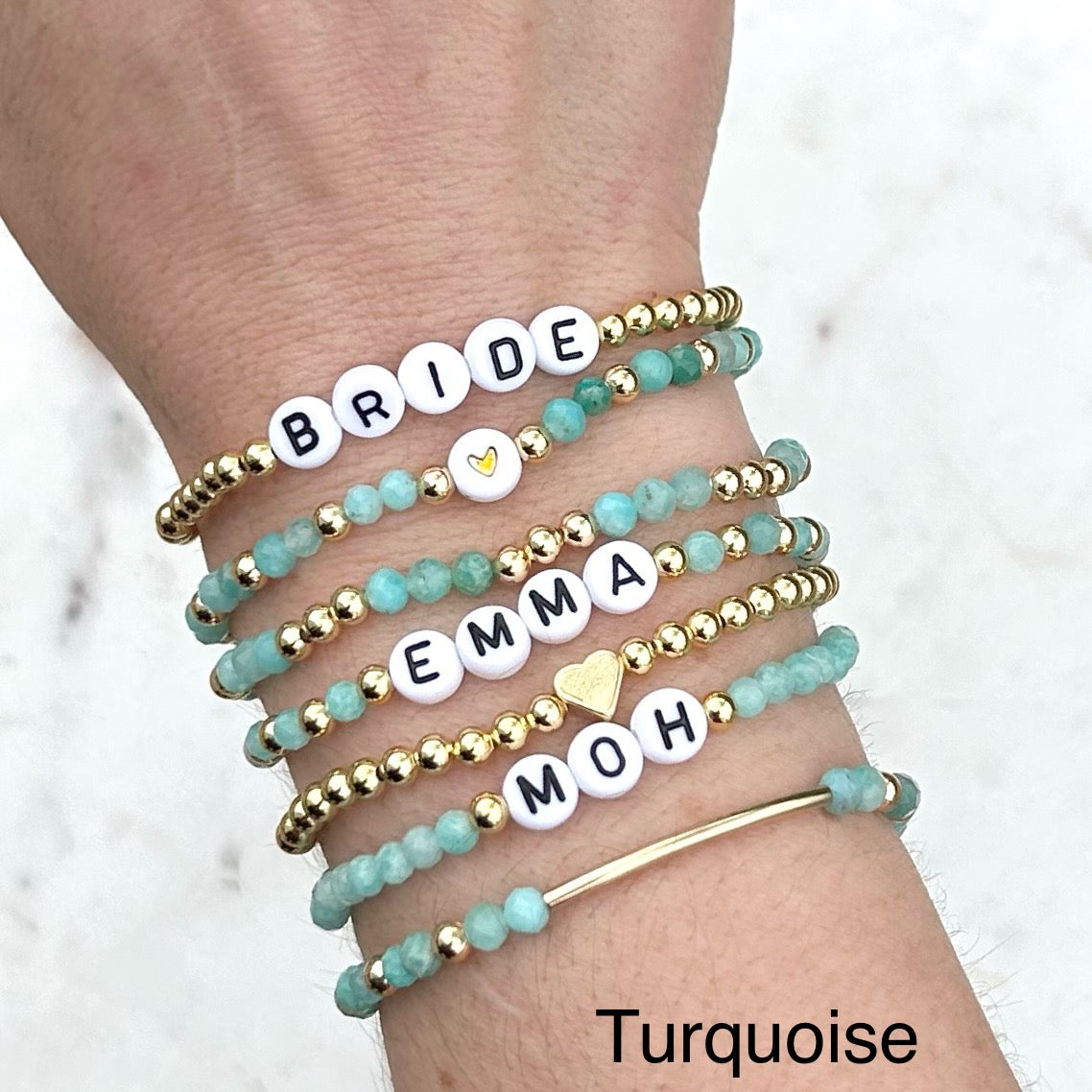 Gold Filled Waterproof Custom Name Bracelets