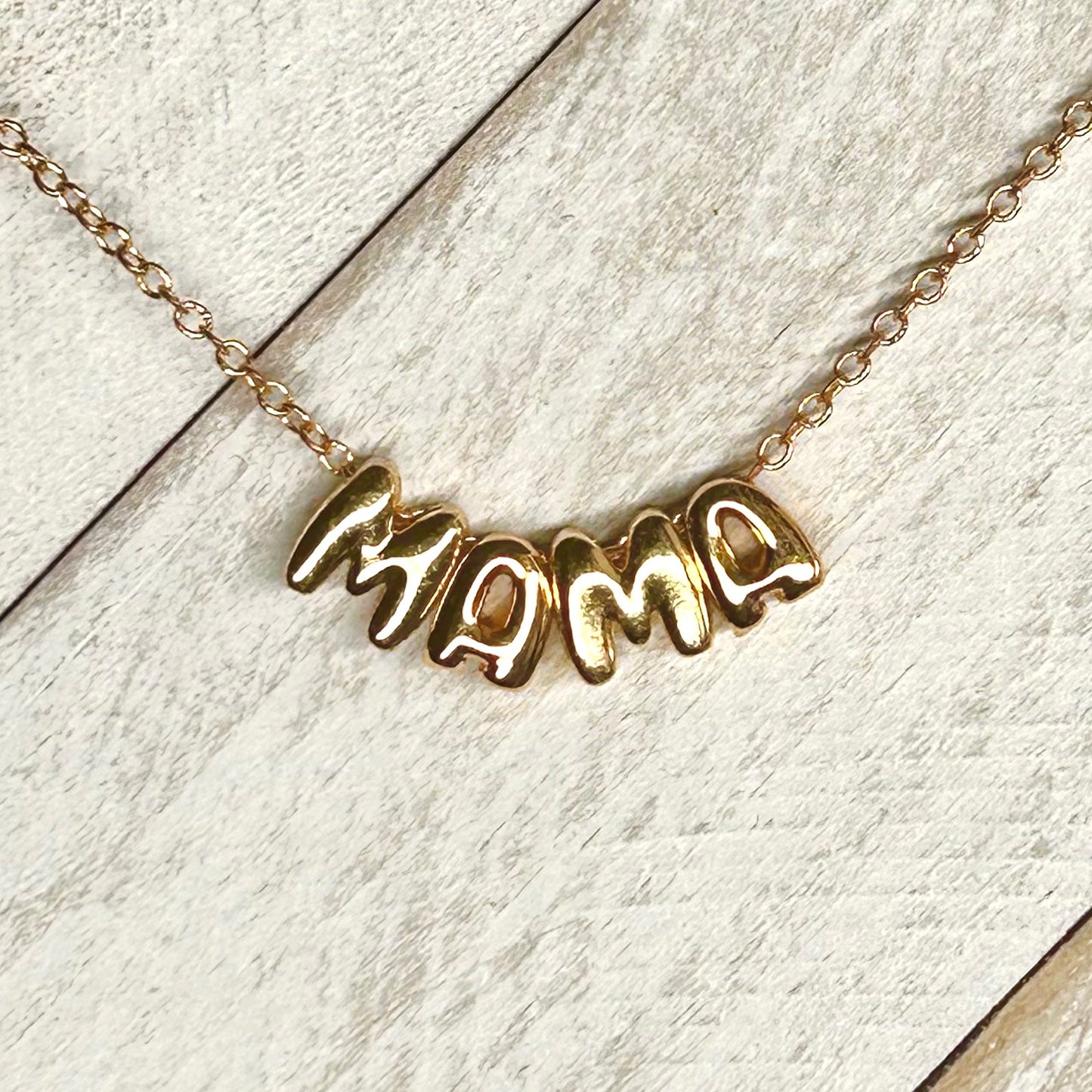 Custom Bubble Letter Necklace - Simply Stated