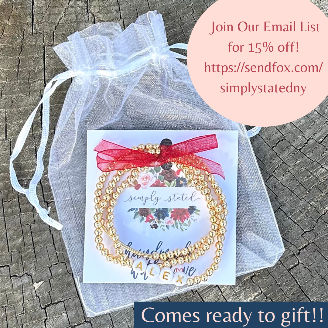 Gold Heart Mother Daughter Matching Bracelet Set - Simply Stated