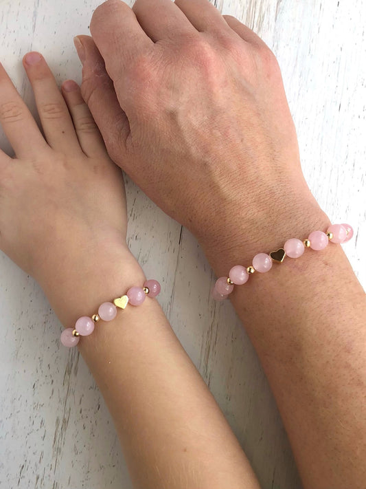 Gemstone Matching Mother Daughter Bracelet Set - Simply Stated