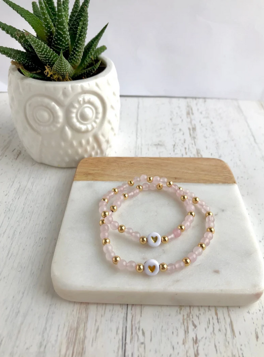 Small Gemstone Matching Mother Daughter Bracelet Set - Simply Stated