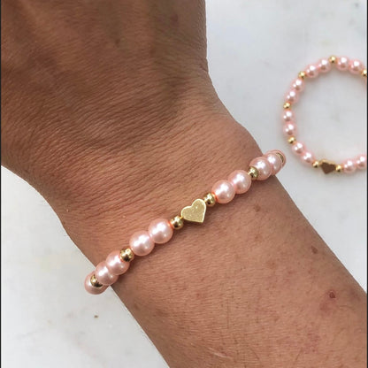 Pearl School Anxiety Matching Bracelet Set - Simply Stated