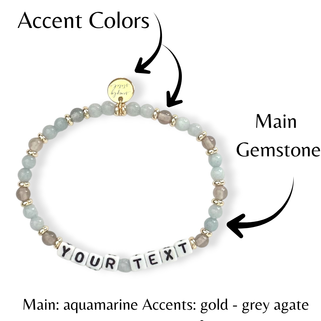 Custom Name Beaded Bracelet