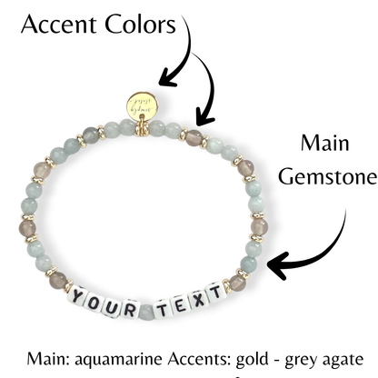 Custom Name Beaded Bracelet