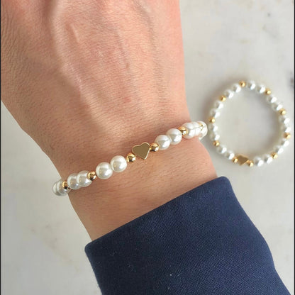Pearl School Anxiety Matching Bracelet Set - Simply Stated