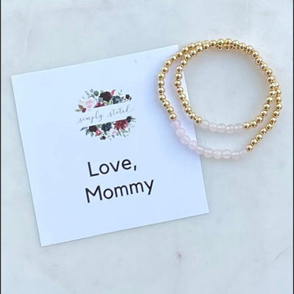 Gemstone School Anxiety Bracelet Set - Simply Stated