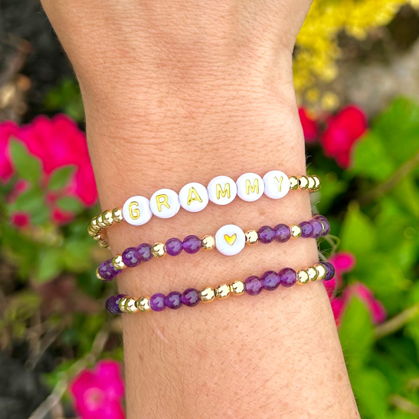 Custom Name Bracelet Stack