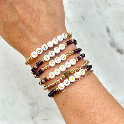 Taylor Swift Friendship Bracelets - Amethyst - Simply Stated