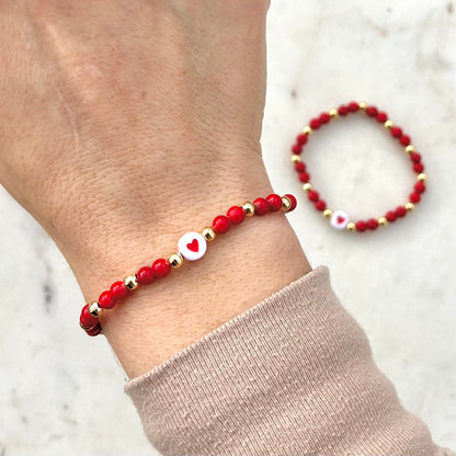 Valentines Day Mother Daughter Matching Bracelet Set - Simply Stated