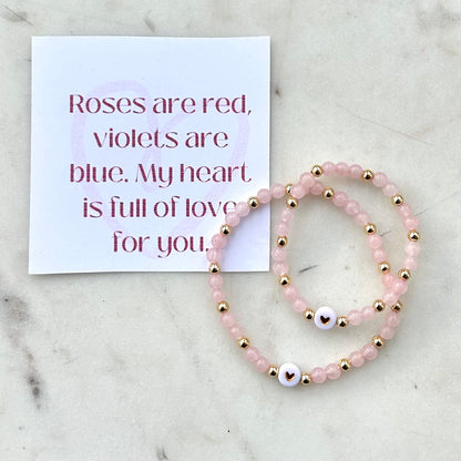 Rose Quartz Valentines Day Matching Set - Simply Stated