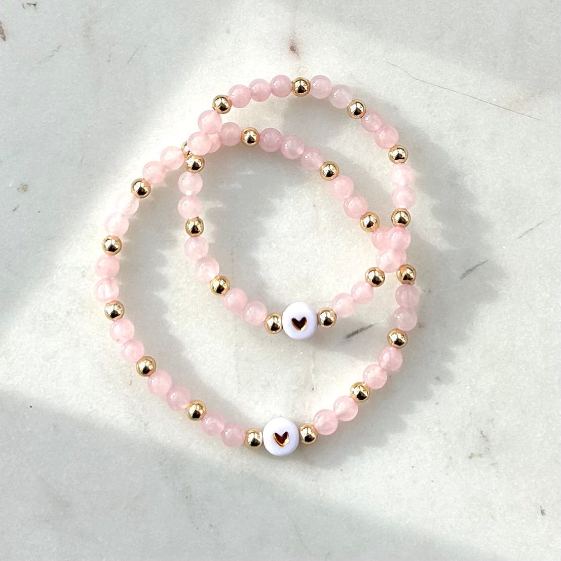 Rose Quartz Valentines Day Matching Set