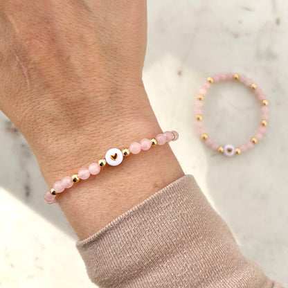 Rose Quartz Valentines Day Matching Set - Simply Stated
