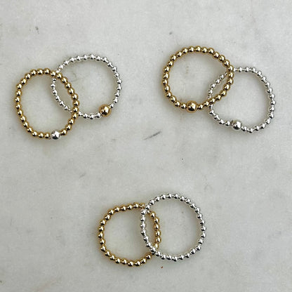 Waterproof Dainty Stacking Rings