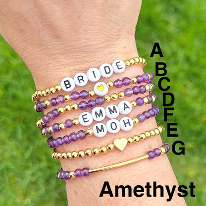 Gold Filled Waterproof Custom Name Bracelets