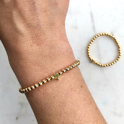 Gold Star Matching Mother Daughter Bracelet Set - Simply Stated