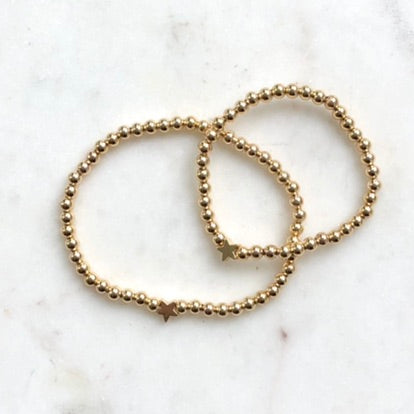 Gold Star Matching Mother Daughter Bracelet Set - Simply Stated