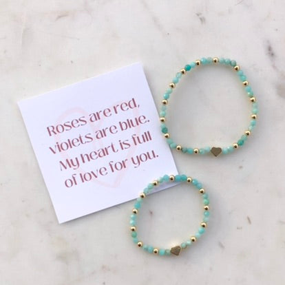 Turquoise Valentines Day Matching Set - Simply Stated