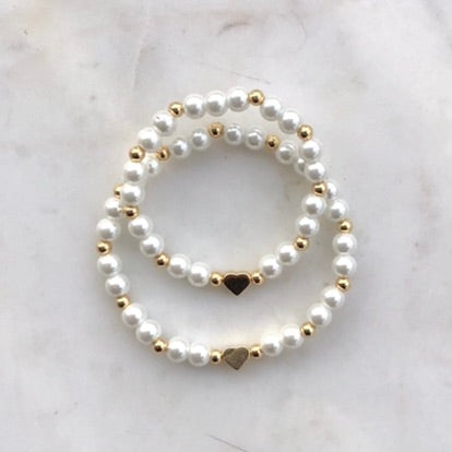 Pearl Mother Daughter Matching Bracelet Set - Simply Stated