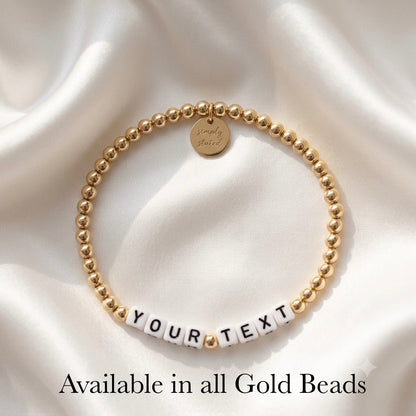 Custom Name Beaded Bracelet
