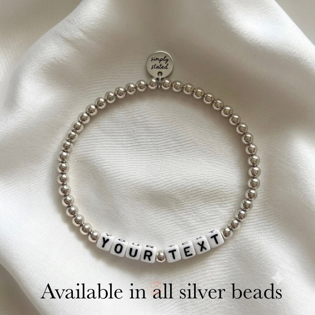 Custom Name Beaded Bracelet