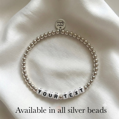 Custom Name Beaded Bracelet