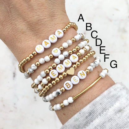 Gold Filled Waterproof Custom Name Bracelets