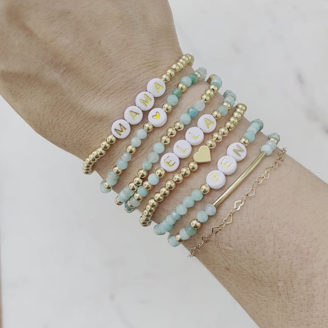 Turquoise Custom Name Bracelets