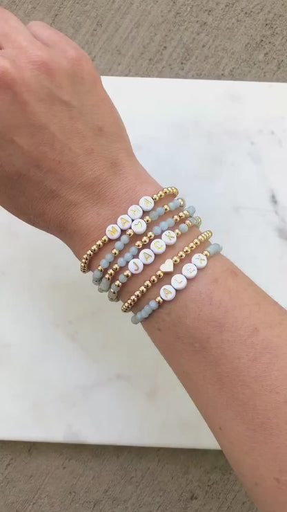 Gold Filled Waterproof Custom Name Bracelets